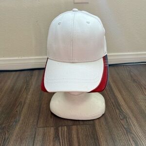 White and Red Cap